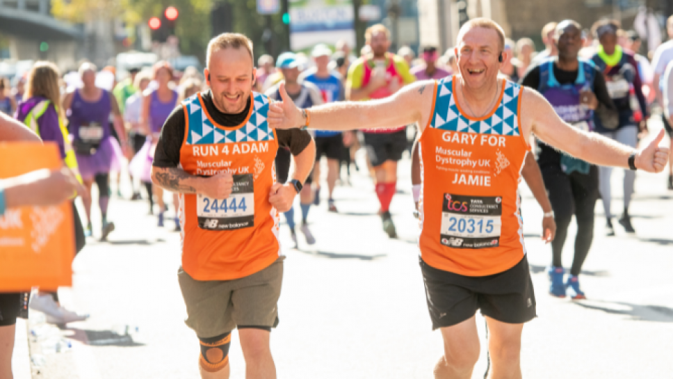 Team Orange runner at the London Marathon 2023
