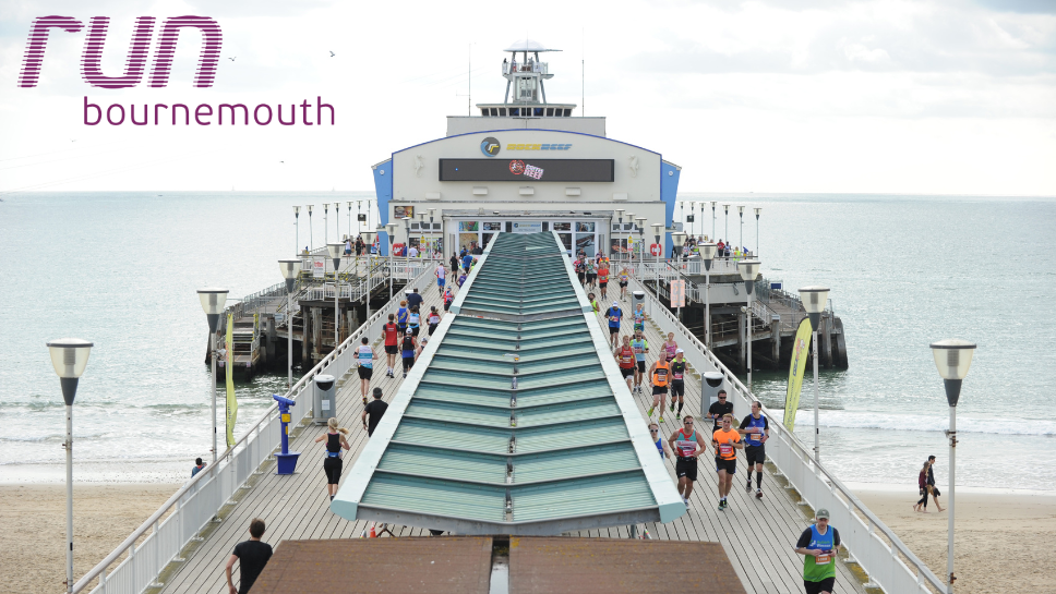 People running on Bournemouth Pier