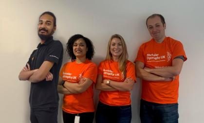 Muscular Dystrophy UK's tech support team
