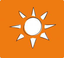 Illustration of the sun